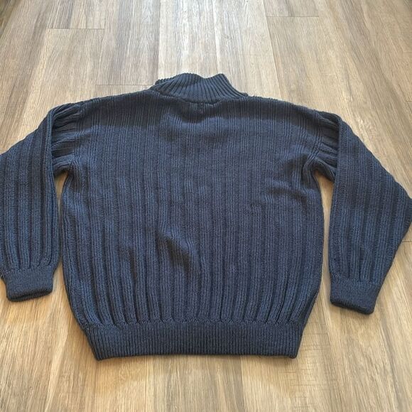 Aylin’s Peruvian Knit 1/4 Zip Ribbed Knit Pullover Jacket - Picture 7 of 7